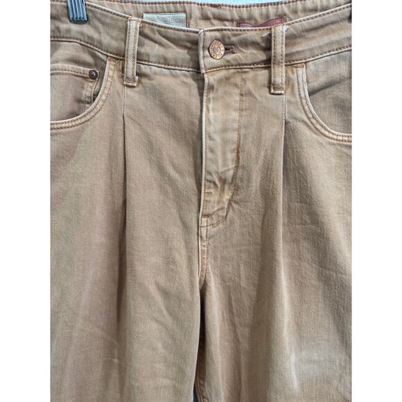 Pilcro tan/camel barrel jean - Picture 3 of 4